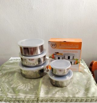 Set 5 Contenitori Acciaio Inox XY