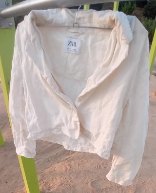 Chaqueta Zara Bolero Blanco Talla S