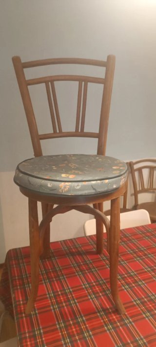 Silla de comedor vintage de madera