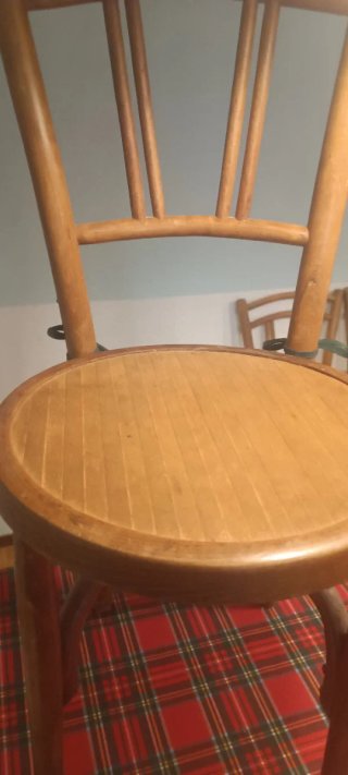 Silla de comedor vintage de madera