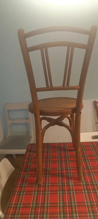 Silla de comedor vintage de madera