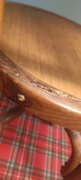 Silla de comedor vintage de madera