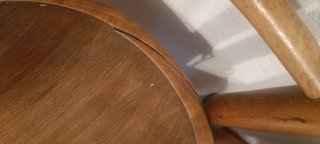 Silla de comedor vintage de madera