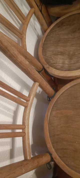 Silla de comedor vintage de madera