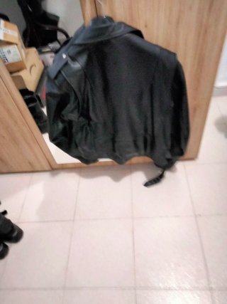 Chaqueta de cuero para hombre