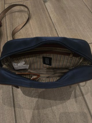 Bolso Misako azul y marrón
