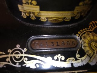 Máquina de coser antigua Singer de 1926 n'serie ok