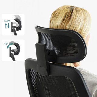 Silla de Oficina Ergonómica SONGMICS Negra