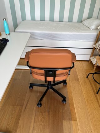Silla de Oficina IKEA ALEFJÄLL Piel Marrón