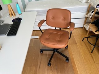 Silla de Oficina IKEA ALEFJÄLL Piel Marrón