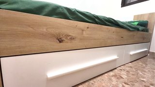 Cama infantil con cajones 90