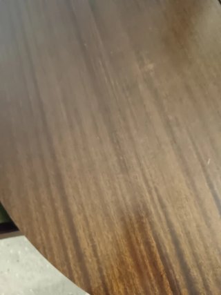 Mesa redonda de madera extensible con 5 sillas