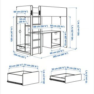 Dormitorio juvenil con escritorio