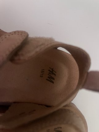 Sandalias H&M Tiras Marrón Talla 18/19
