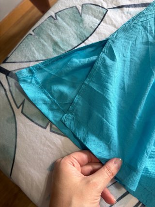 Blusón sin mangas azul de verano
