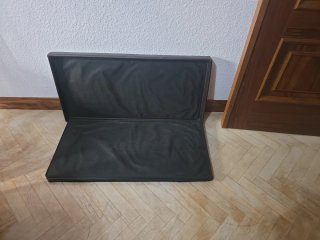 Baúl Plegable Piel Sintética Marrón Oscuro