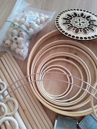 Materiales para macramé y manualidades