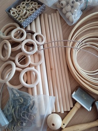 Materiales para macramé y manualidades