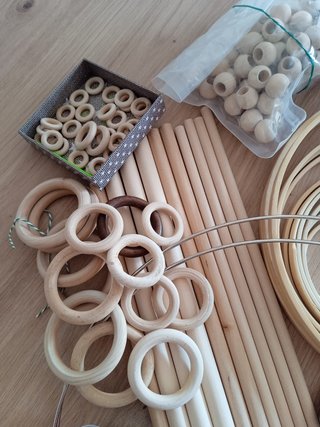 Materiales para macramé y manualidades