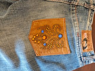Take Two Jeans con aquila metallo