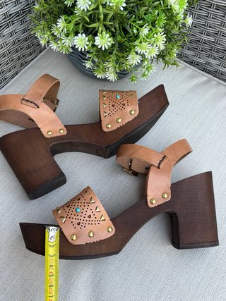 Sandalias Zendra Talla 39 - abalorios