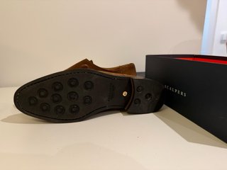 Zapatos Scalpers ante hebilla marrones 45