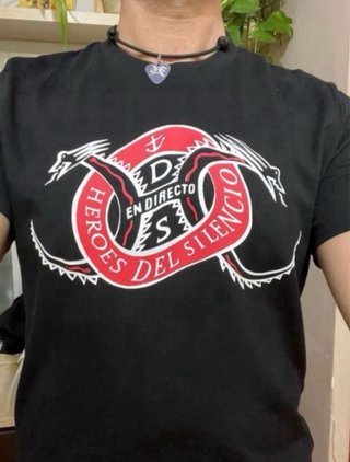 Camiseta Héroes del Silencio En Directo nueva