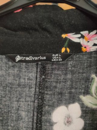 Vestido camisero estampado floral Stradivarius