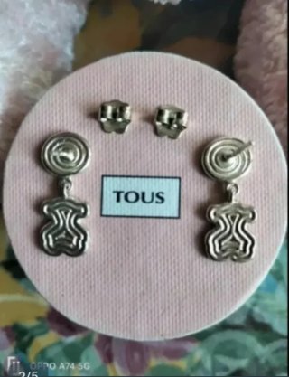 SÓLO HOY PENDIENTES TOUS PLATA Originales