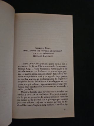 Libro Stephen king/rabia