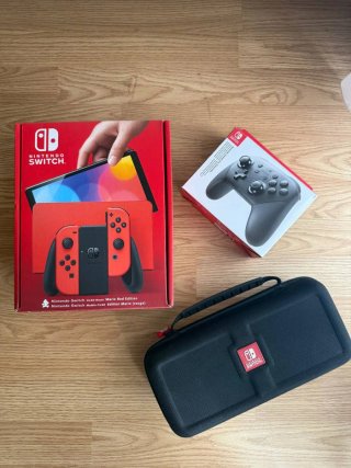Nintendo Switch OLED Edizione Mario Rossa+accessori