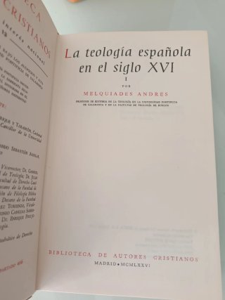 TEOLOGÍA ESPAÑOLA EN EL SIGLO XVI