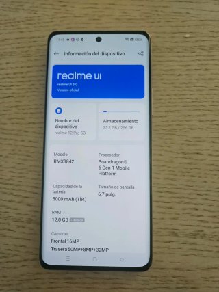 Realme 12 Pro Negro