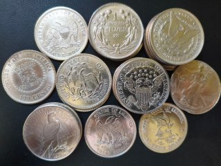 Monedas Dólar USA 1795-1922 Réplicas tipo "duro"