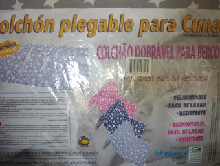 Parque-Cuna de viaje + colchón + instrucciones