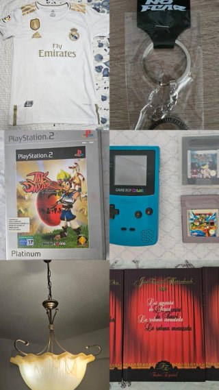 Lote Mixto: Camiseta, Videojuegos, Lámpara, Libros