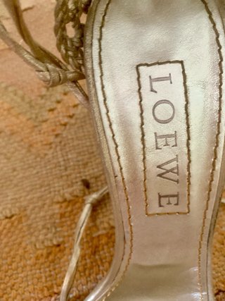 Sandalias Loewe Doradas T 41