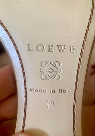 Sandalias Loewe Doradas T 41