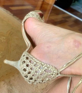 Sandalias Loewe Doradas T 41