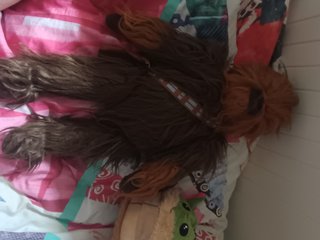 Lote Peluches Star Wars Chewbacca y Grogu