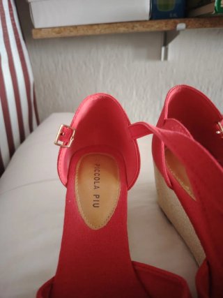 Sandalias Rojas Mujer