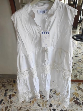 Vestito bianco con pizzo - taglia XS