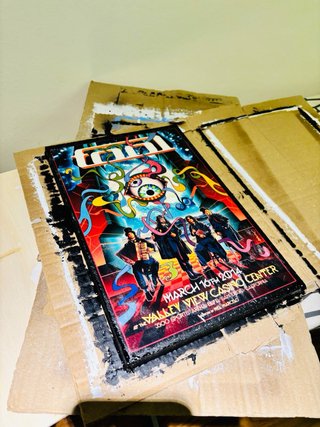 Quadro su legno TOOL artwork band