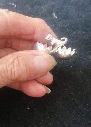 Colgante Huevo Plata 925