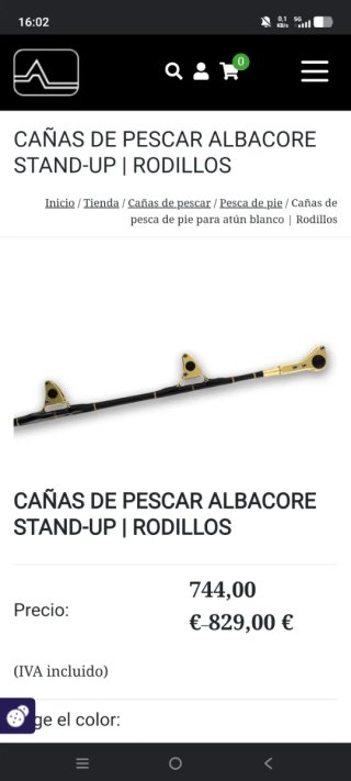 Caña y carrete pesca ALUTECNOS Albacore 50W 2S
