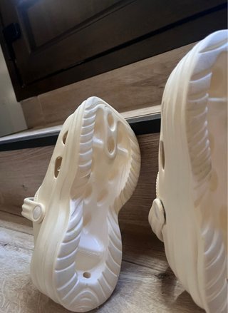 Mules/Zuecos plataforma EVA ligeros blancos T 35,5