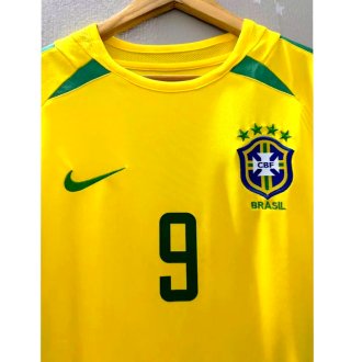 Camiseta Retro de R9 Brasil Mundial 2002 Local