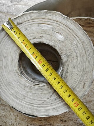 Rollo cinta adhesiva de aluminio de 10cm anchura