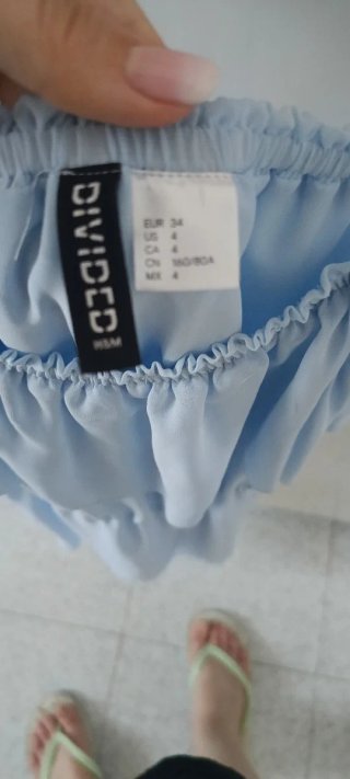 Vestitino H&M azzurro con volant