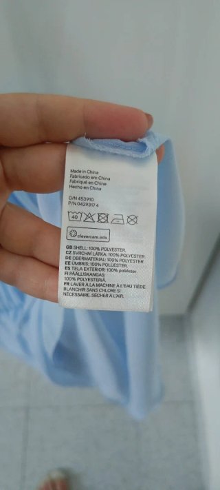 Vestitino H&M azzurro con volant